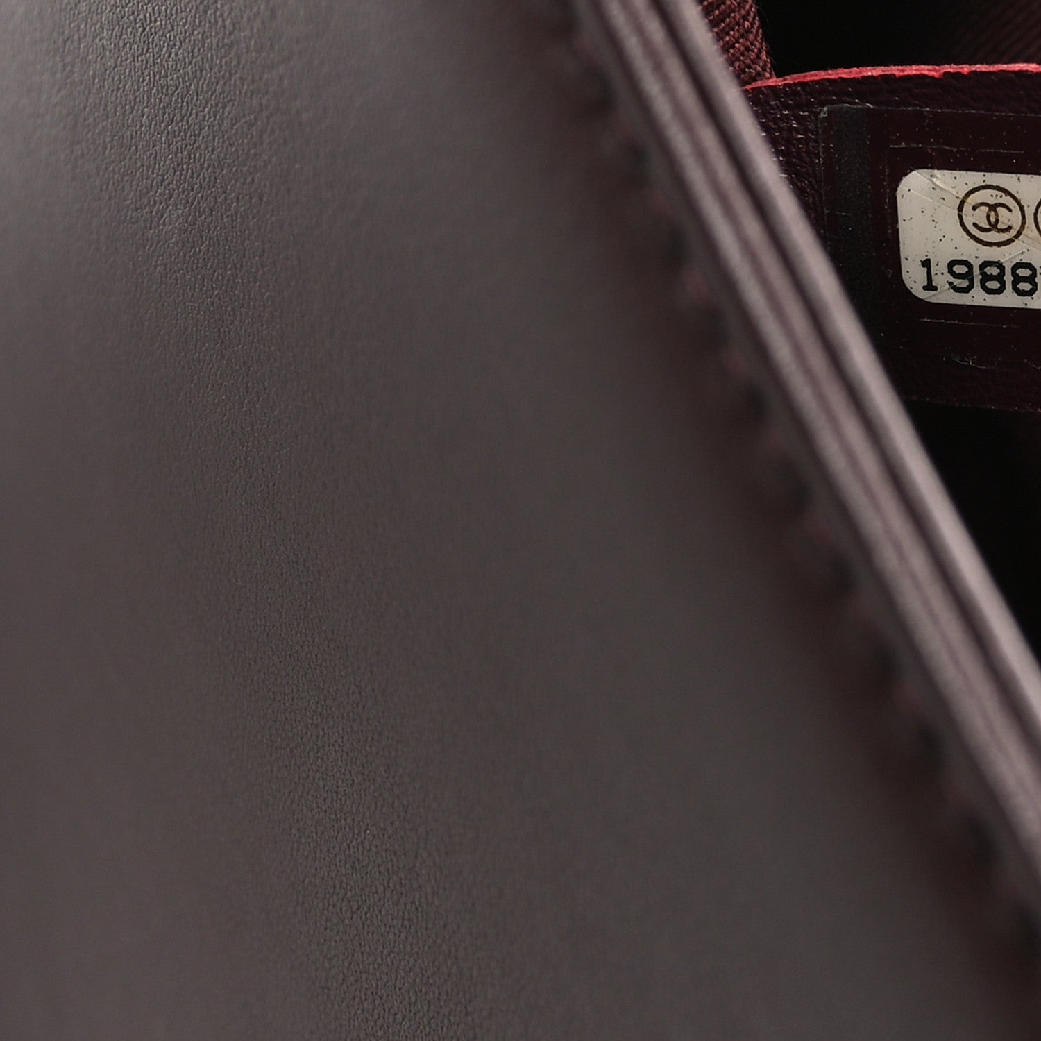 Calfskin Chevron Quilted New Medium Boy Flap Burgundy