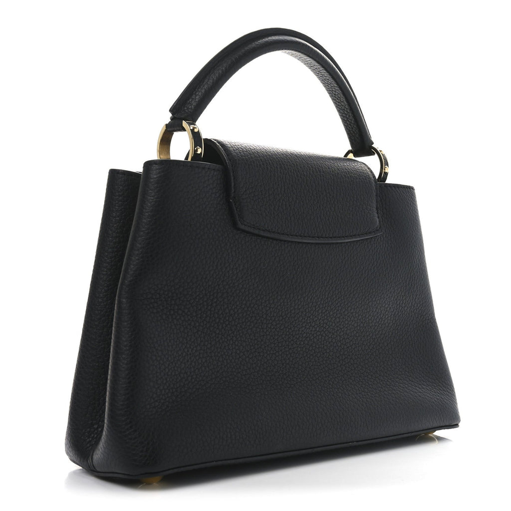 Taurillon Malachite Effect BB Capucines Black