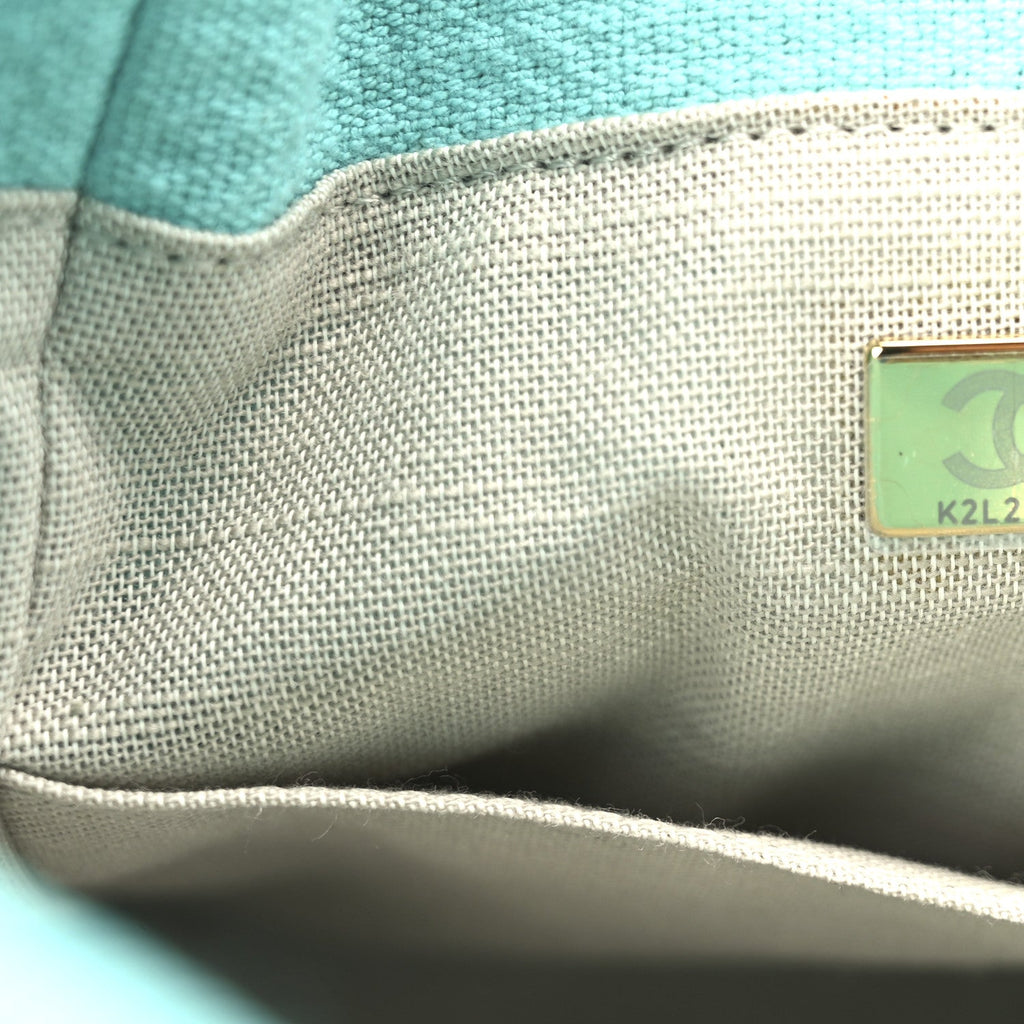 Mixed Fibers Small Deauville Tote Turquoise