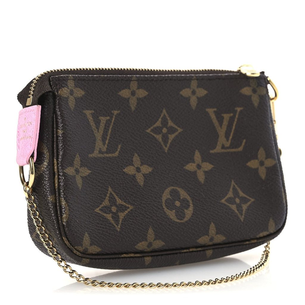 Monogram 2022 Christmas Animation Paris Mini Pochette Accessories Pink