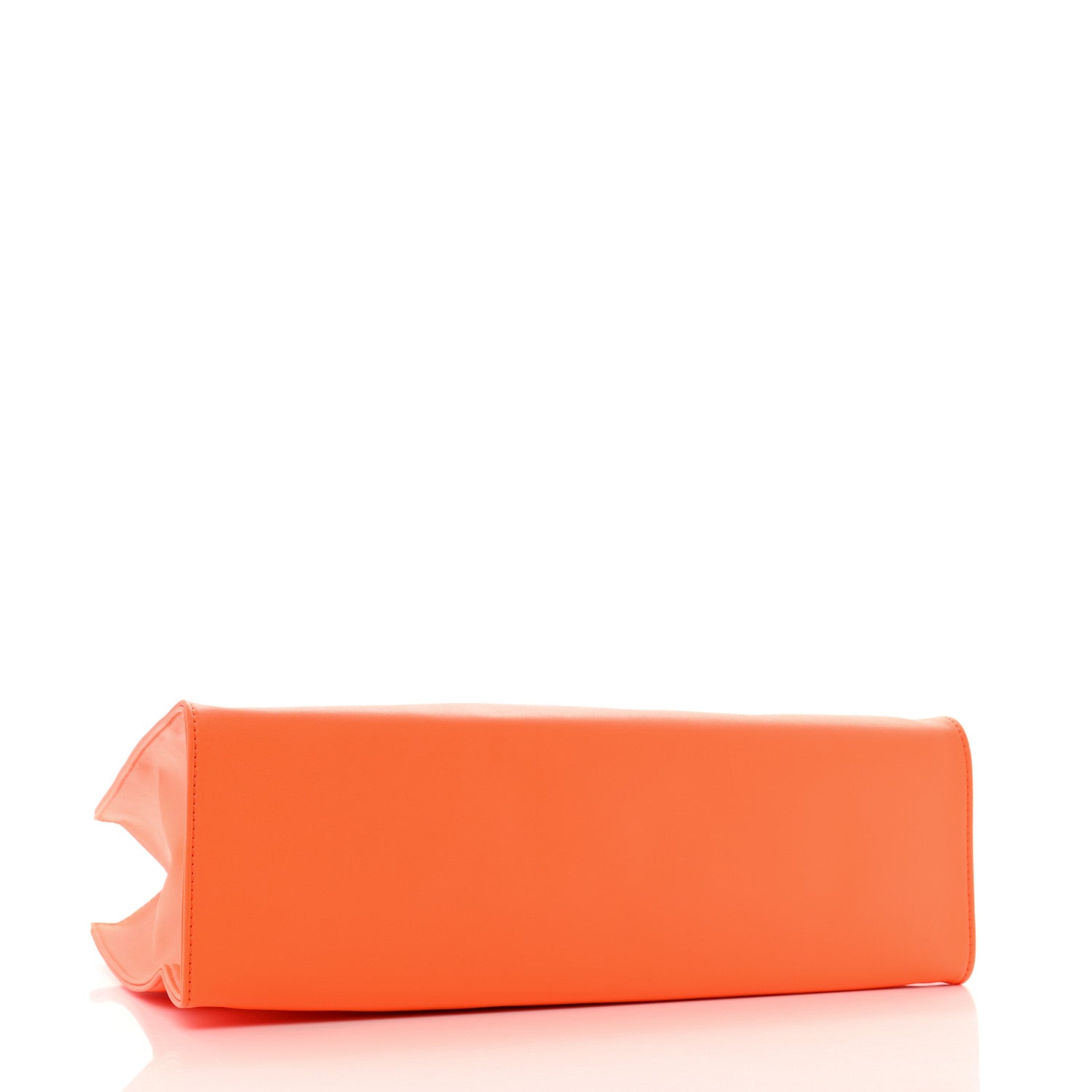 Vegan Leather Medium Shopping Bag Orange