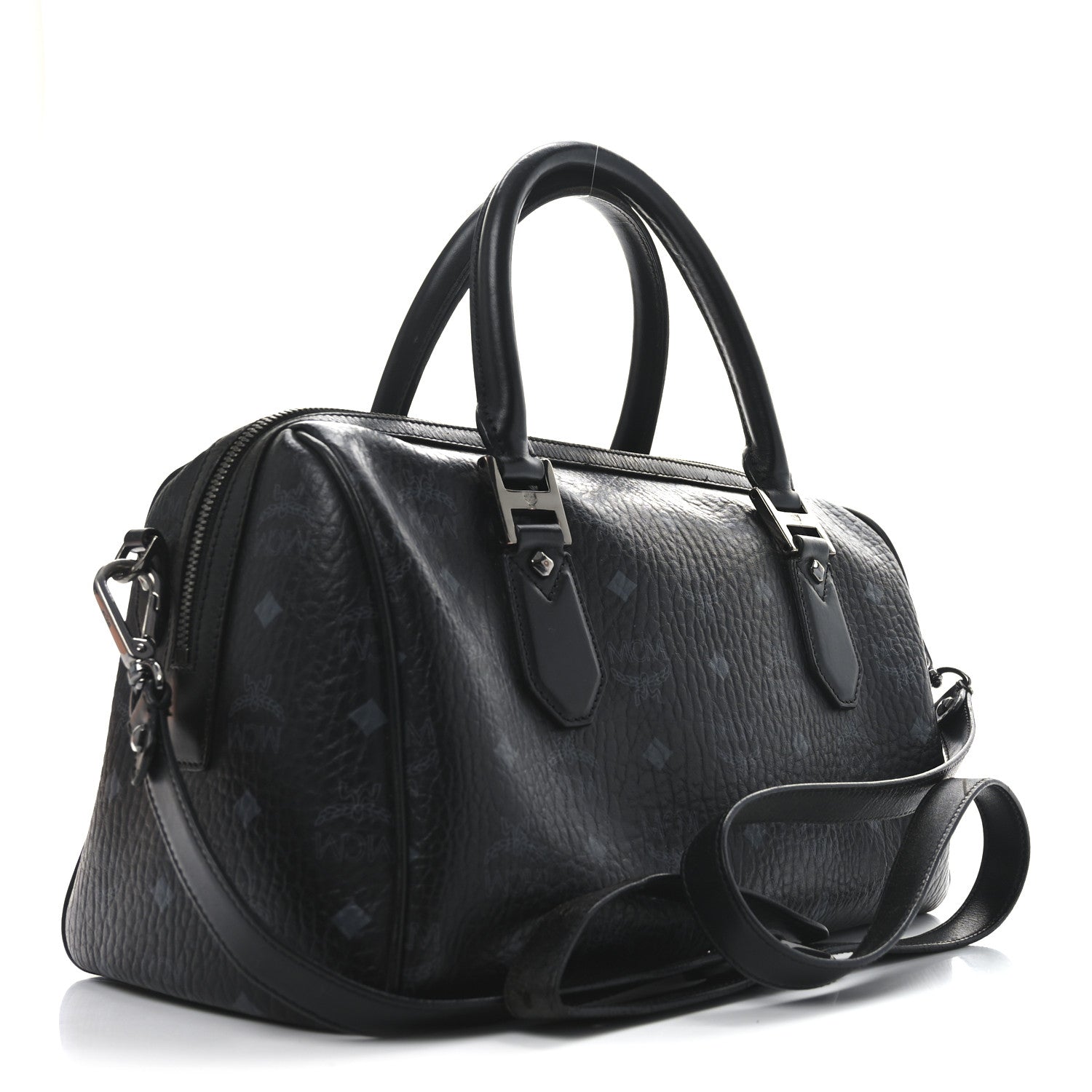 Visetos Heritage Medium Boston Bag Black