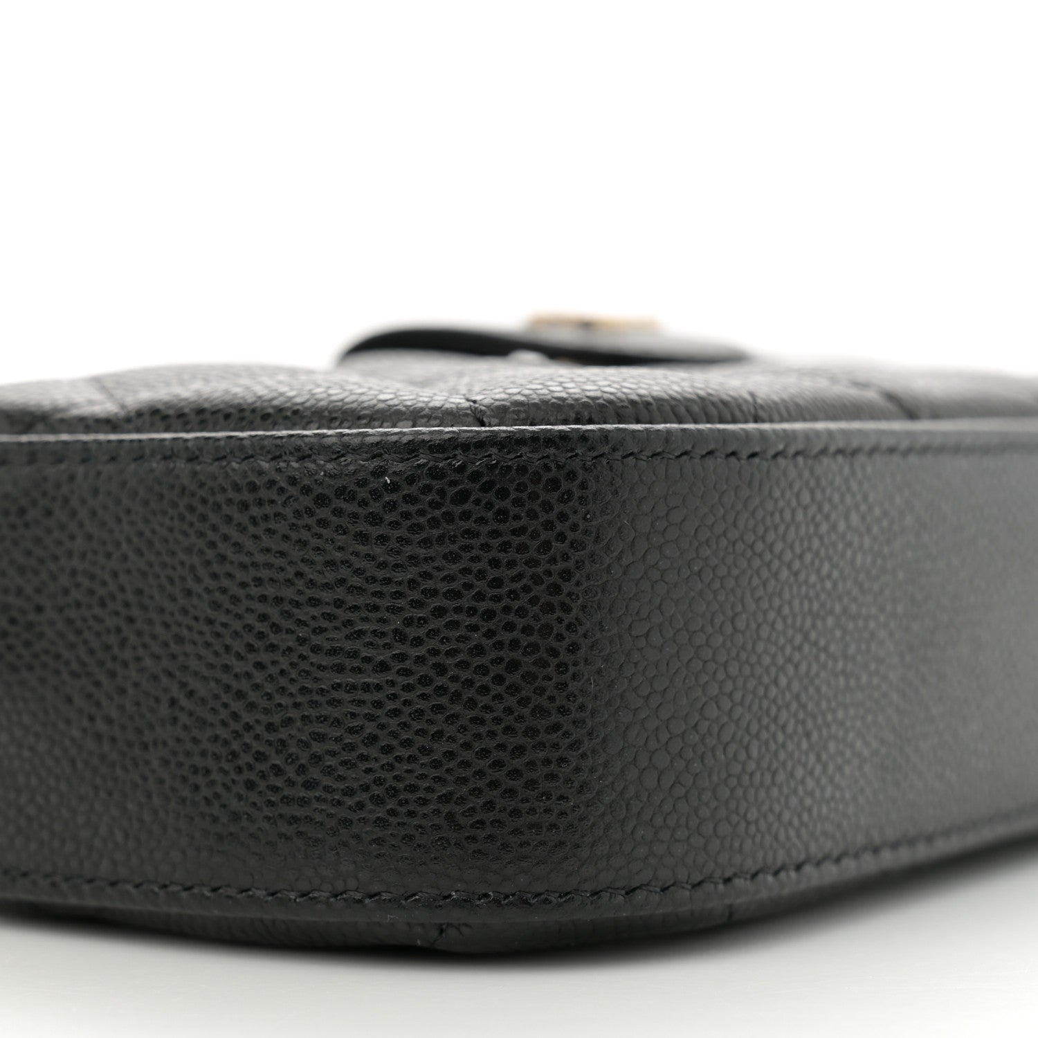 Caviar Quilted Chain Camera Bag Black