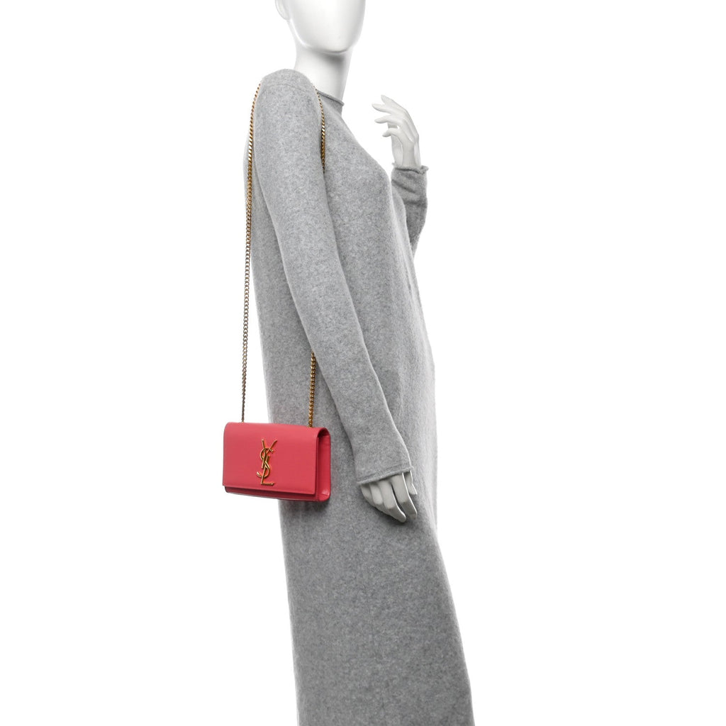 Grain De Poudre Small Monogram Kate Satchel Bubblegum