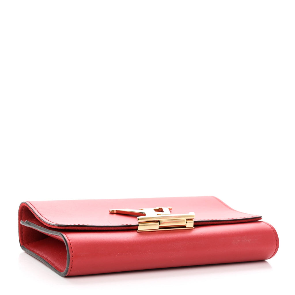 Calfskin Chain Louise MM Red