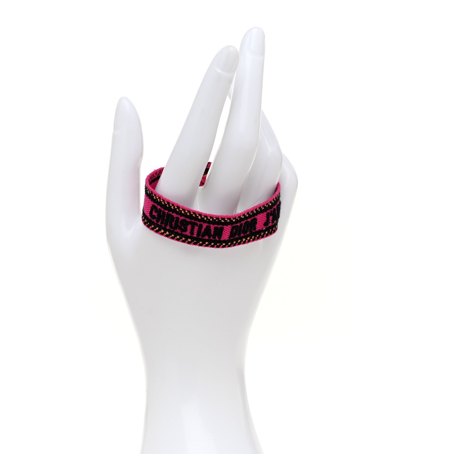 Woven Cotton J'Adior Friendship Bracelet Pink Multicolor