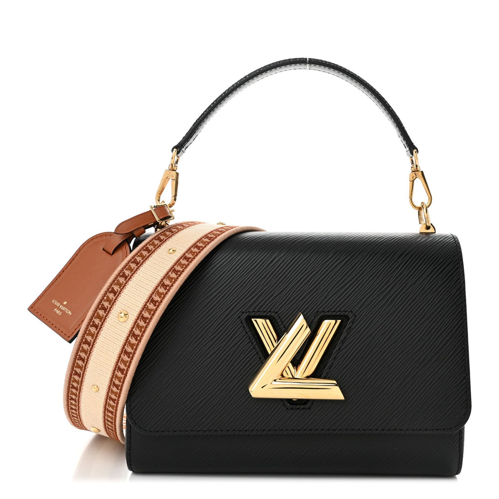 Epi Twist Top Handle Shoulder Bag Black