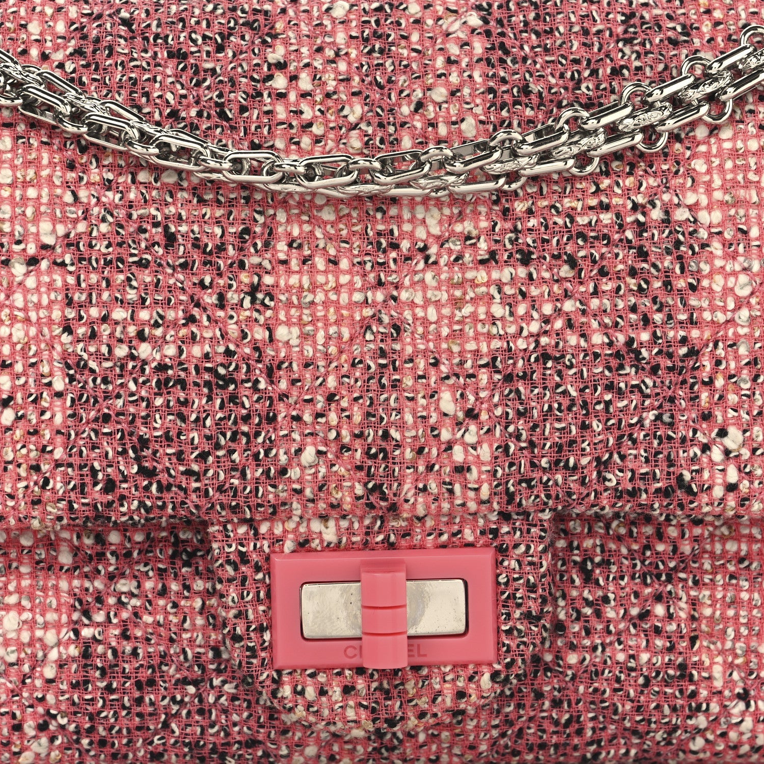 Tweed Resin 2.55 Reissue 225 Flap Pink