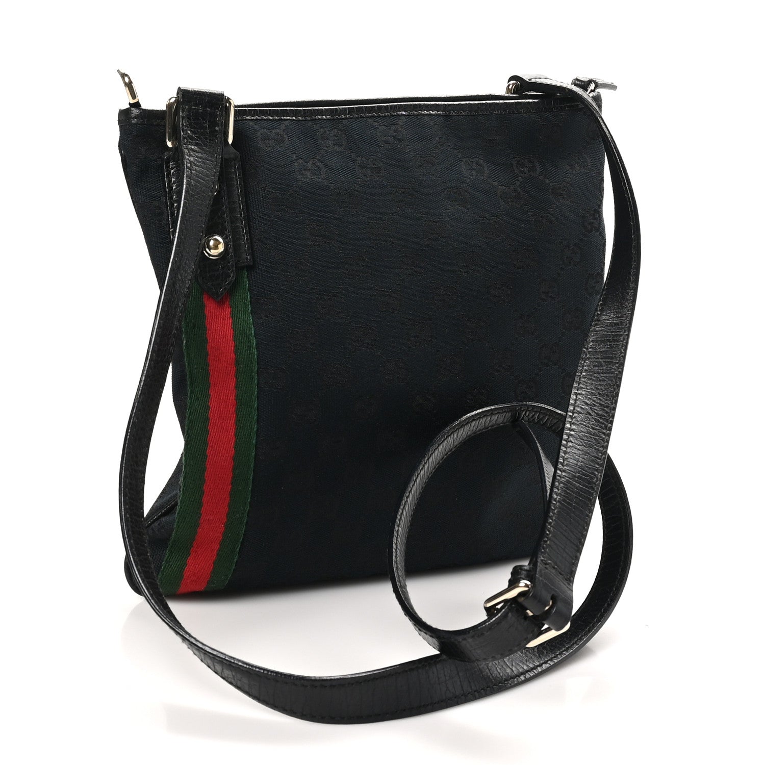 Monogram Web Jolicoeur Charms Messenger Bag Black