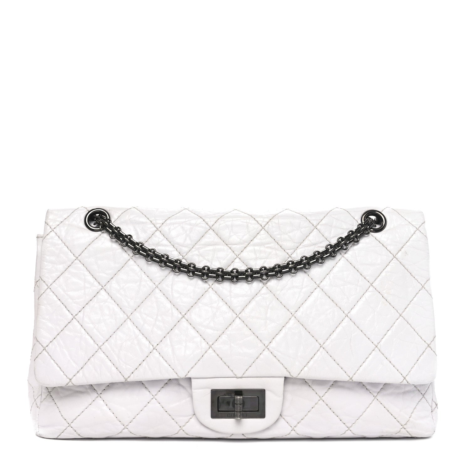 Aged Calfskin 2.55 Reissue 226 Flap White