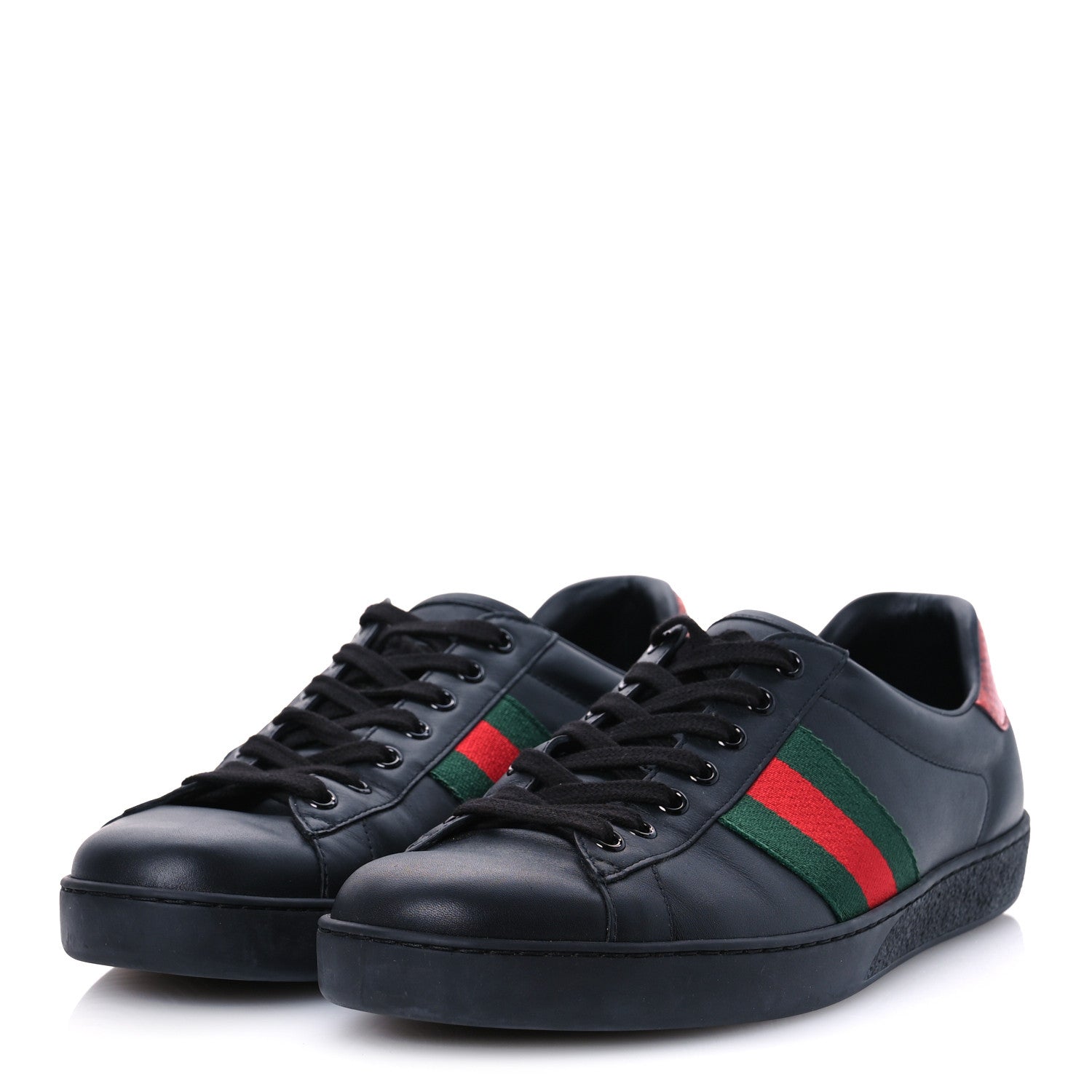 Miro Soft Calfskin Ayers Web Mens Ace Sneakers 10.5 Black Rosso