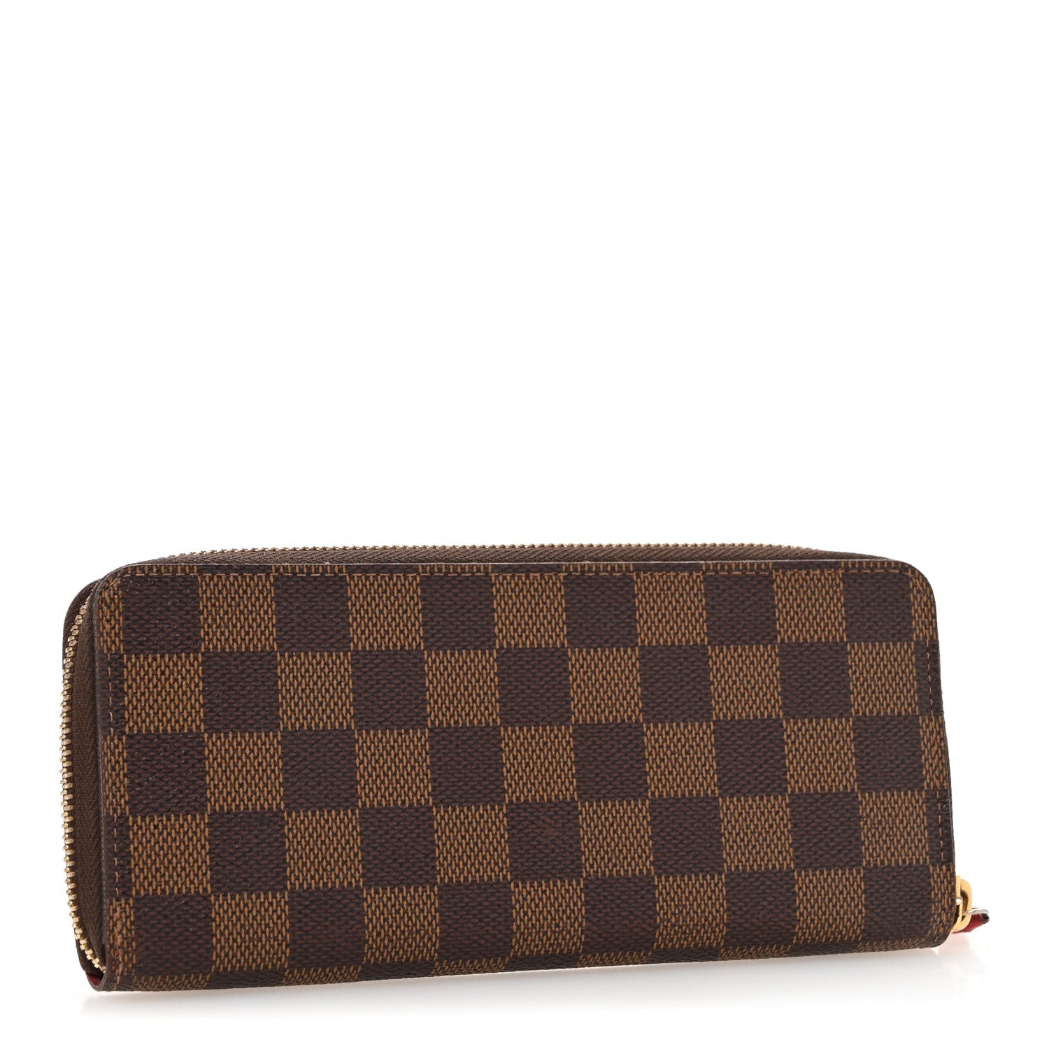 Damier Ebene Clemence Wallet Cherry