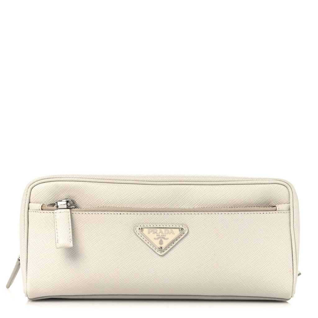 Saffiano Toiletry Case White