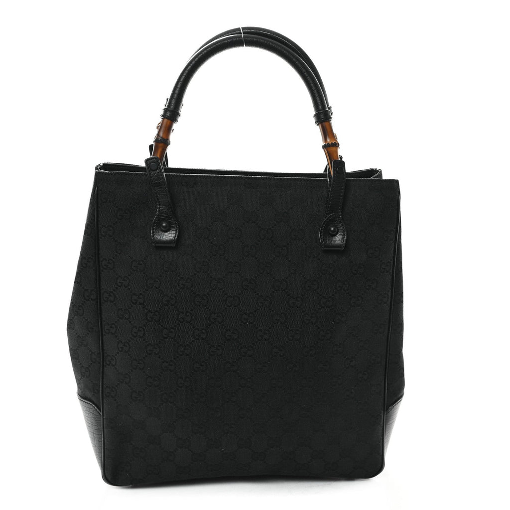 Monogram Bamboo Handle Bag Black