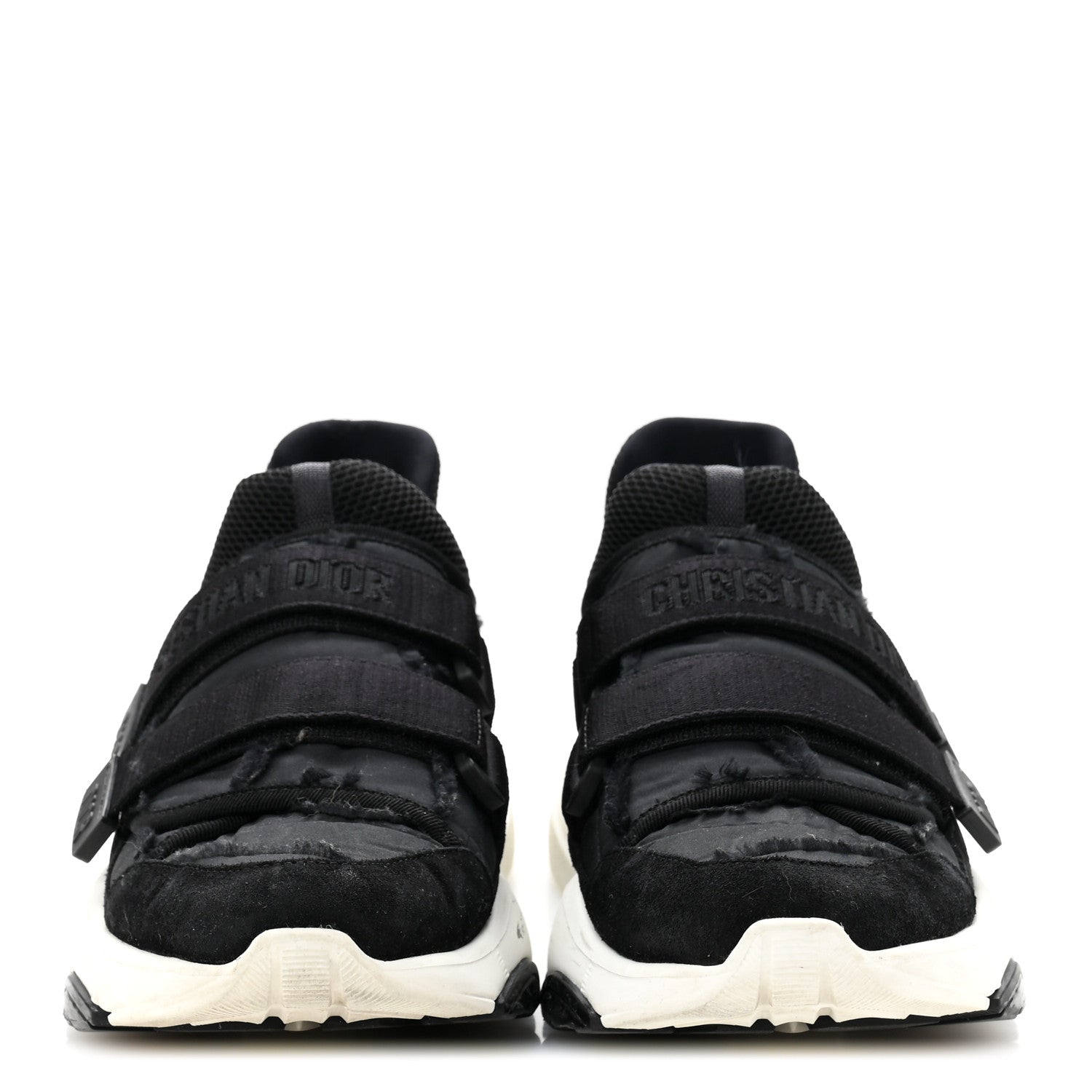 Technical Fabric Nylon Camouflage Womens D-Wander Sneakers 41 Black