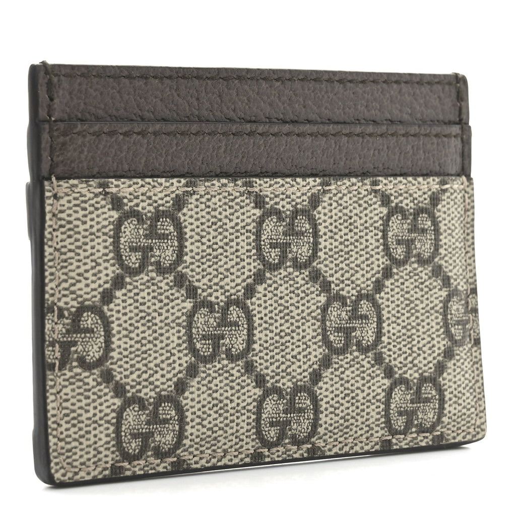 GG Supreme Monogram Ophidia  Holder Brown
