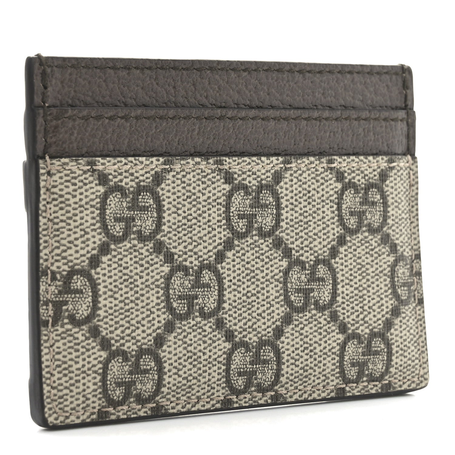 GG Supreme Monogram Ophidia  Holder Brown