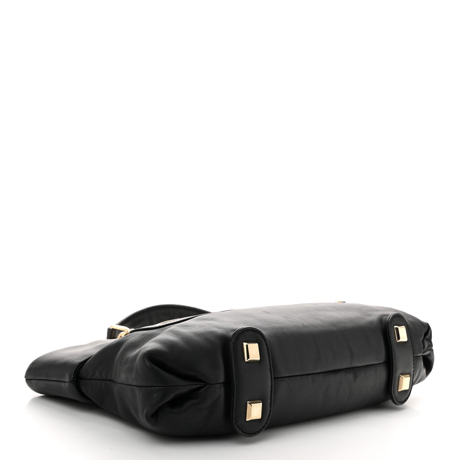 Calfskin Chain Shoulder Bag Black