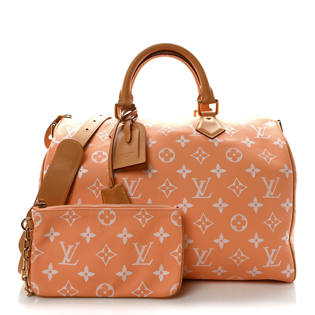 Calfskin Monogram Speedy P9 Bandouliere 40 Summer Peach