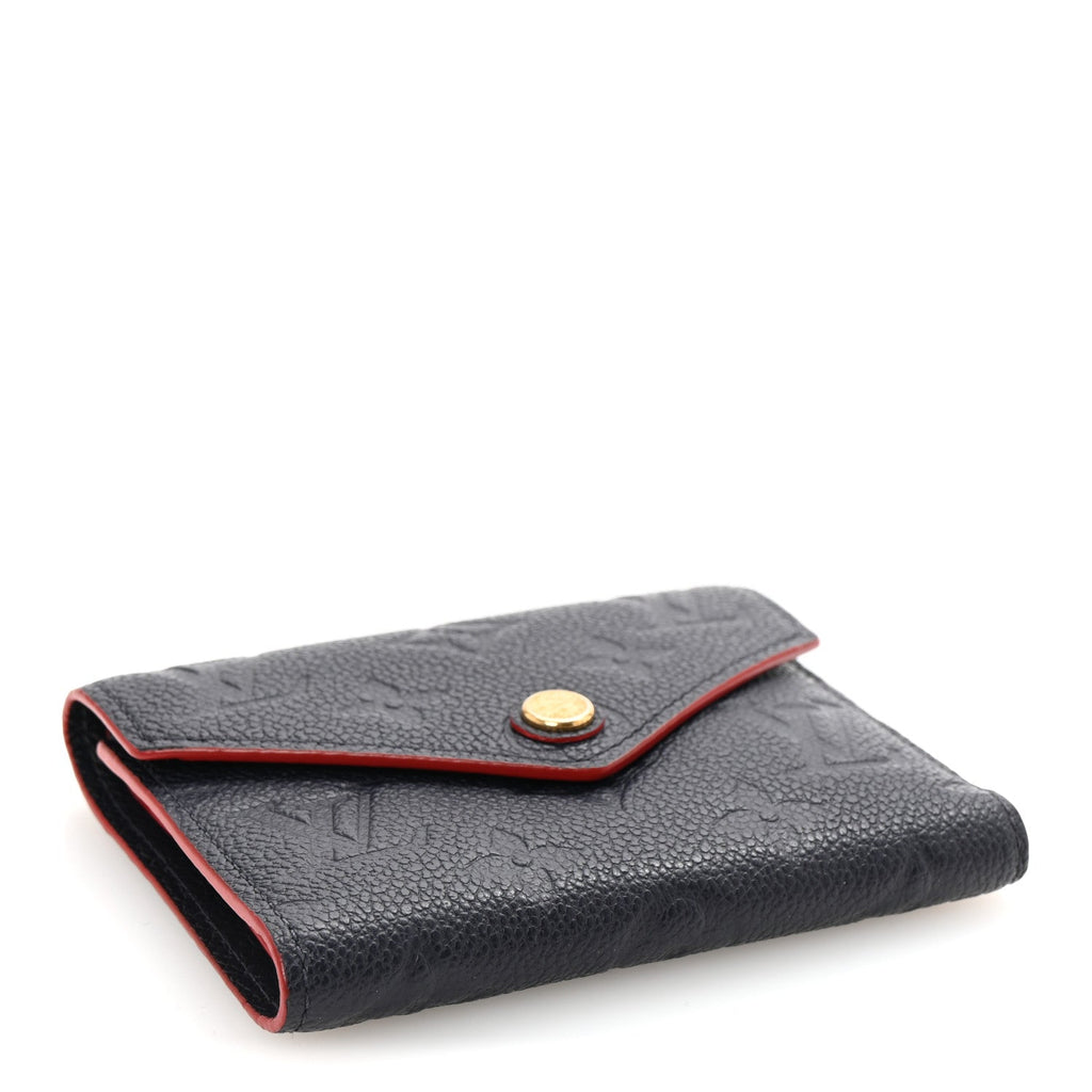 Empreinte Victorine Wallet Marine Rouge