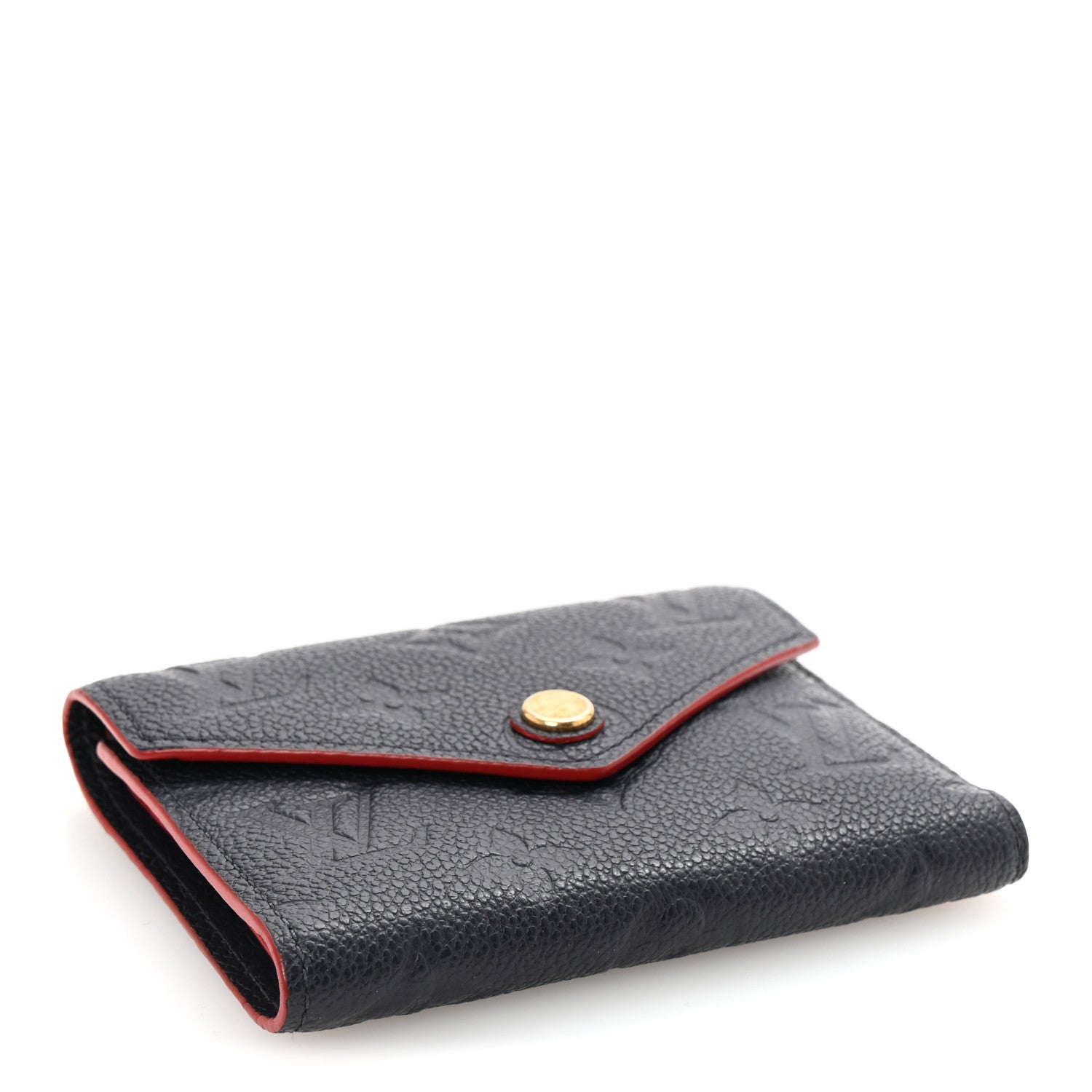 Empreinte Victorine Wallet Marine Rouge