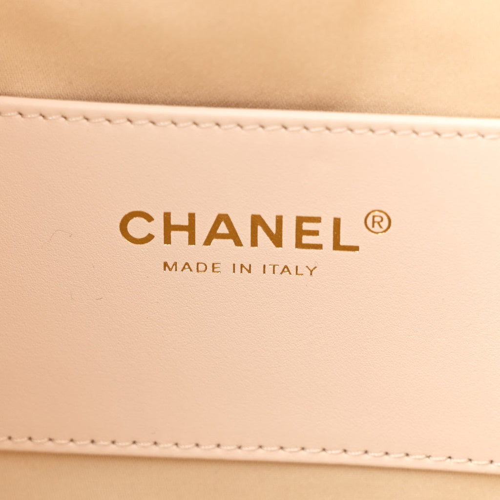 Caviar Quilted Small Chanel 25 Handbag White