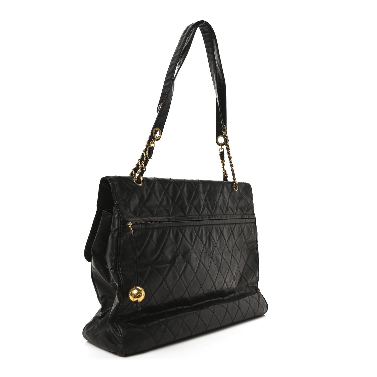 Vinyl XXL Jumbo Maxi Flap Bag