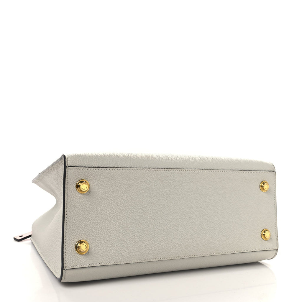 Calfskin City Steamer MM Gris Antartica Navy Rose Doux