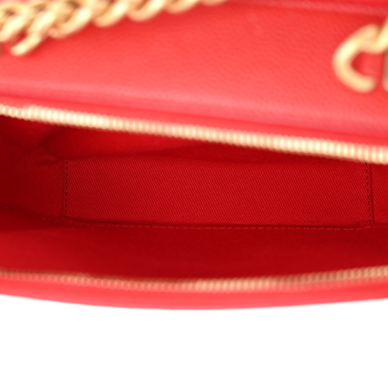 Caviar Quilted Small Camera Bag Red