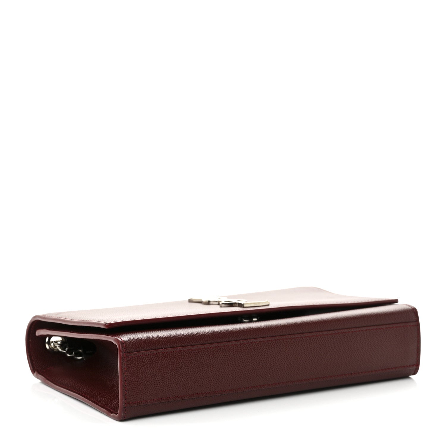 Grain De Poudre Medium Monogram Kate Satchel Dark Red
