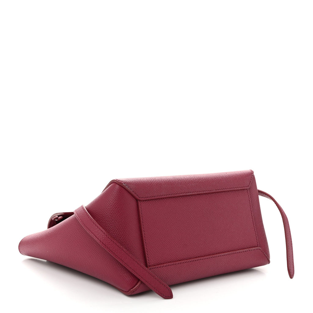 Grained Calfskin Nano Belt Bag Acai