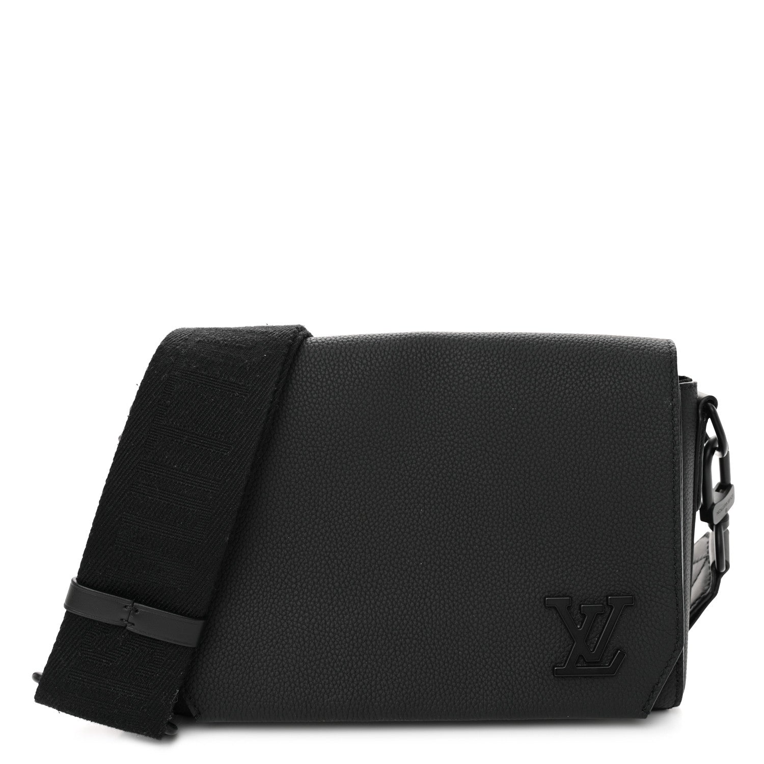Calfskin Aerogram Takeoff Messenger PM Black
