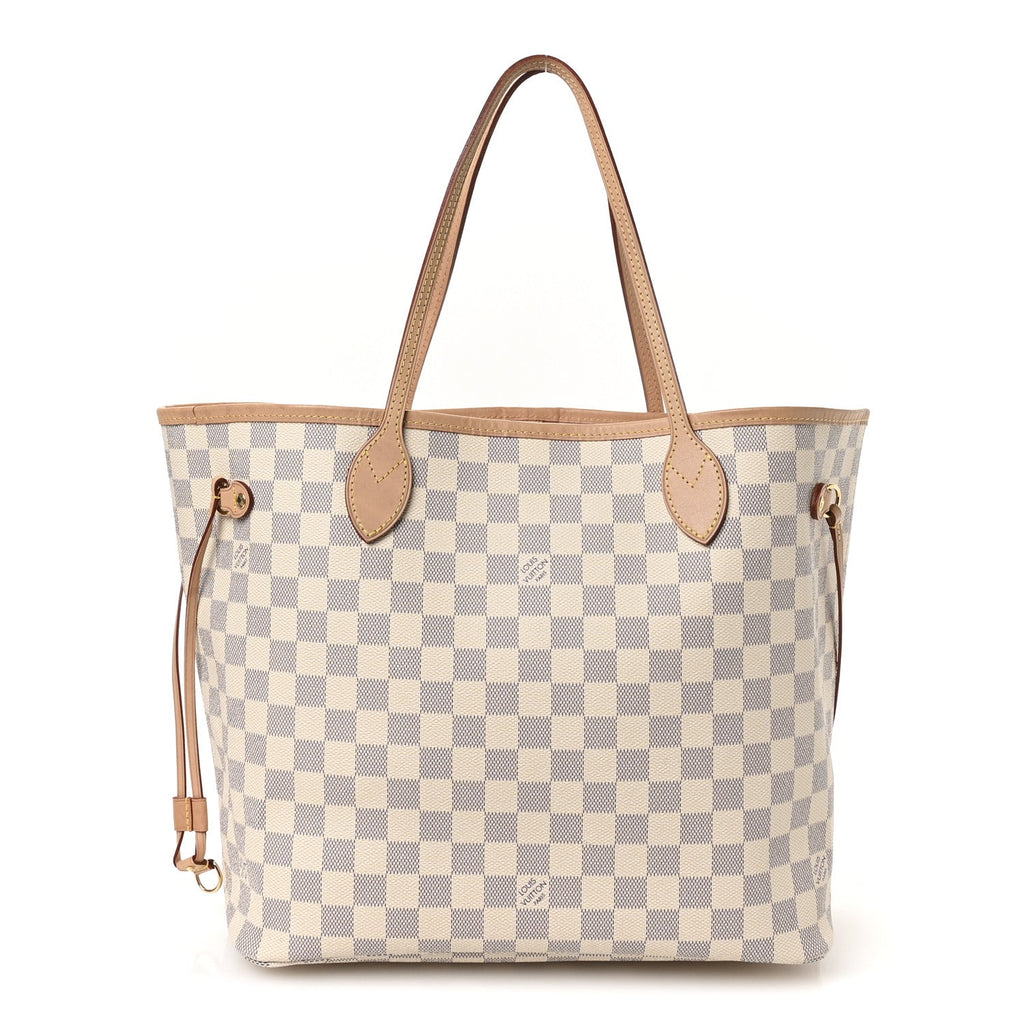 Damier Azur Neo Neverfull MM Rose Ballerine