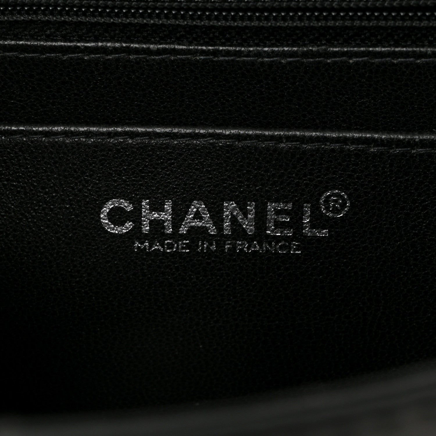 Lambskin Patent Chocolate Bar Flap Black White
