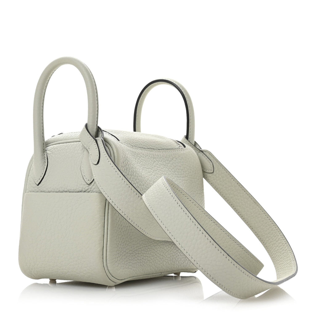 Taurillon Clemence Mini Lindy 20 Gris Neve