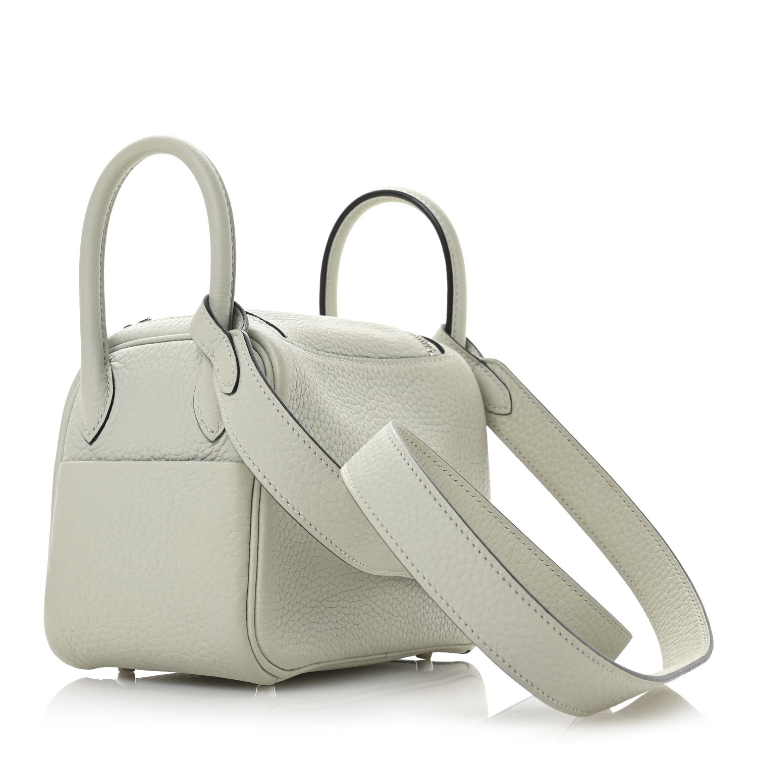 Taurillon Clemence Mini Lindy 20 Gris Neve