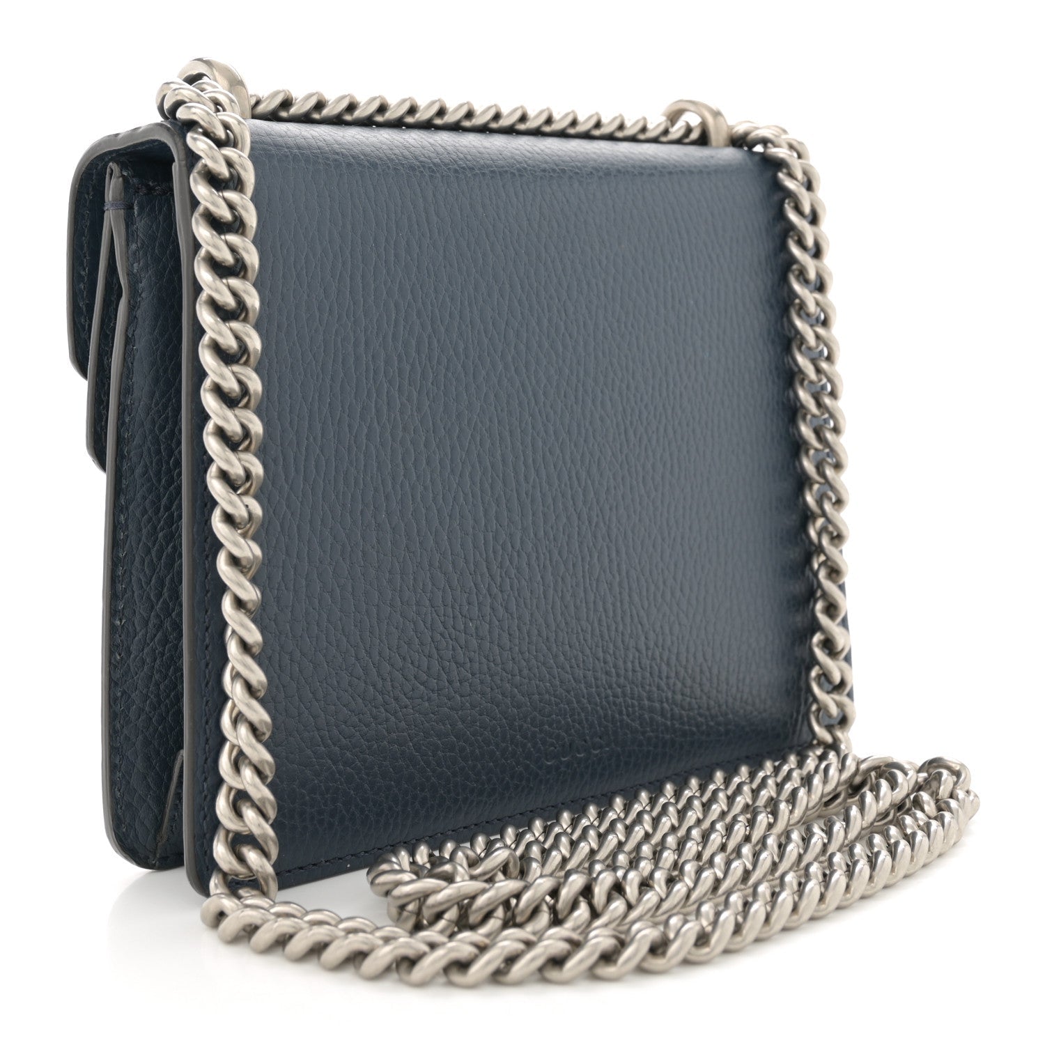 Dollar Calfskin Crystal Mini Dionysus Shoulder Bag Blue Agata Montana Sapphire