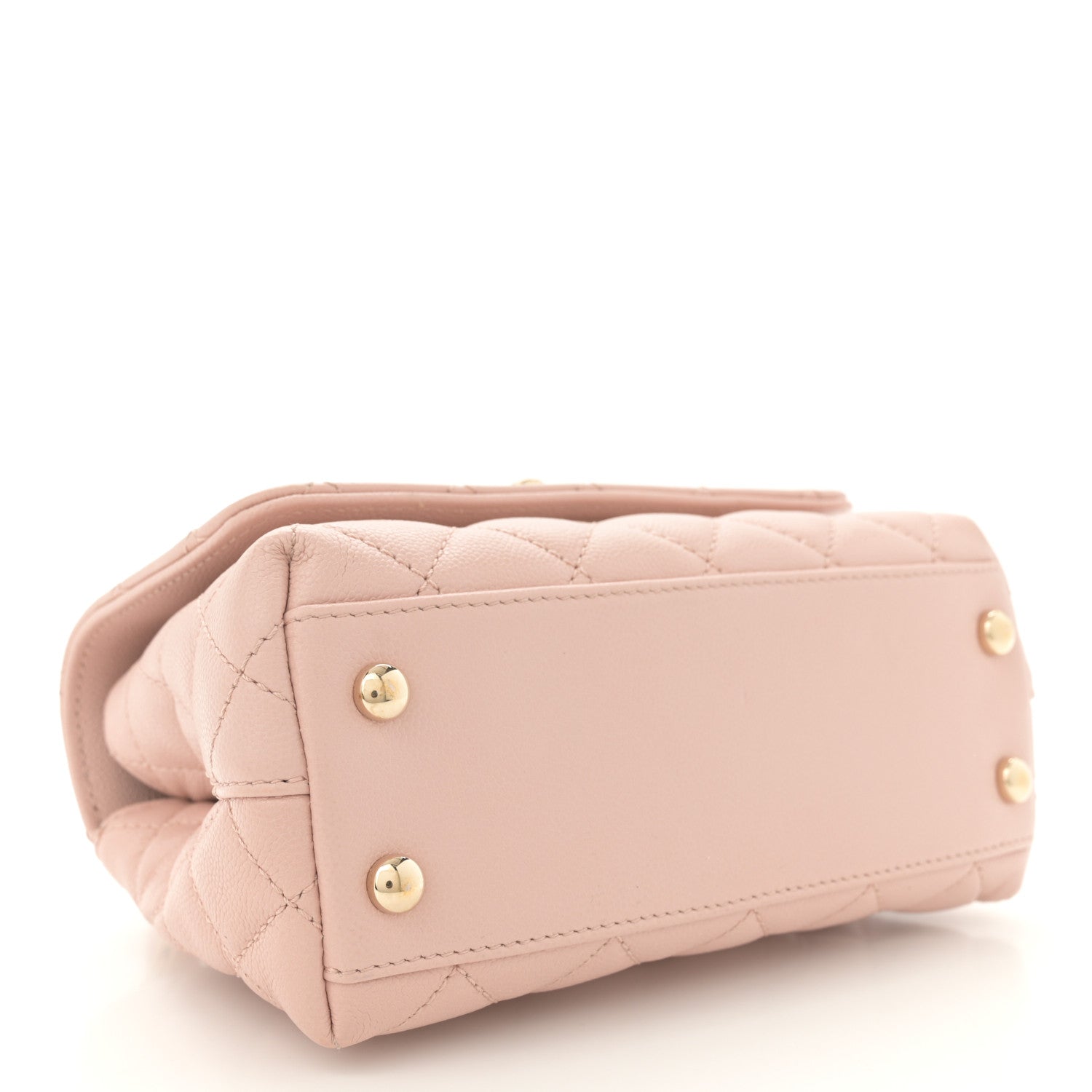Caviar Quilted Extra Mini Coco Handle Flap Light Pink