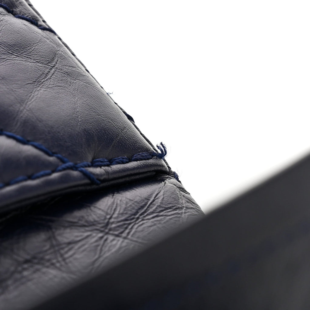 Aged Calfskin Quilted 2.55 Reissue 226 Flap Dark Blue