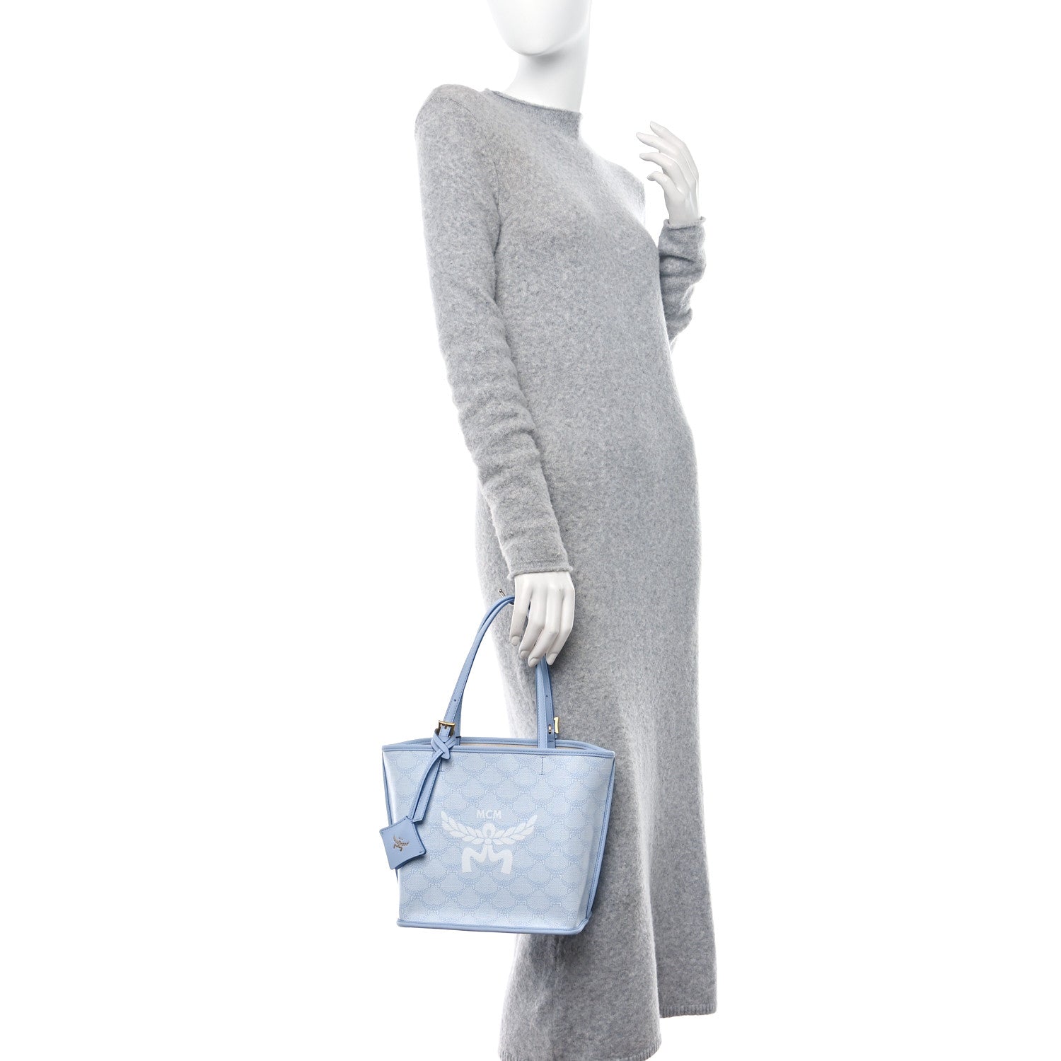 Lauretos Nappa MIni Himmel Shopper Tote Ancient Blue