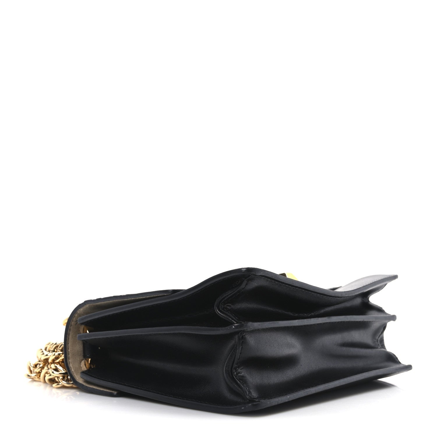 Vitello Liberty FF 1974 Embossed Small Kan I Shoulder Bag Black
