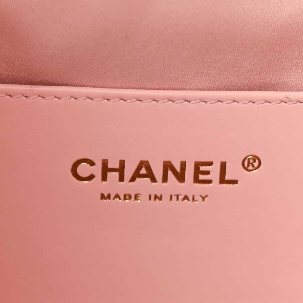 Caviar Quilted Small Chanel 25 Handbag Light Pink