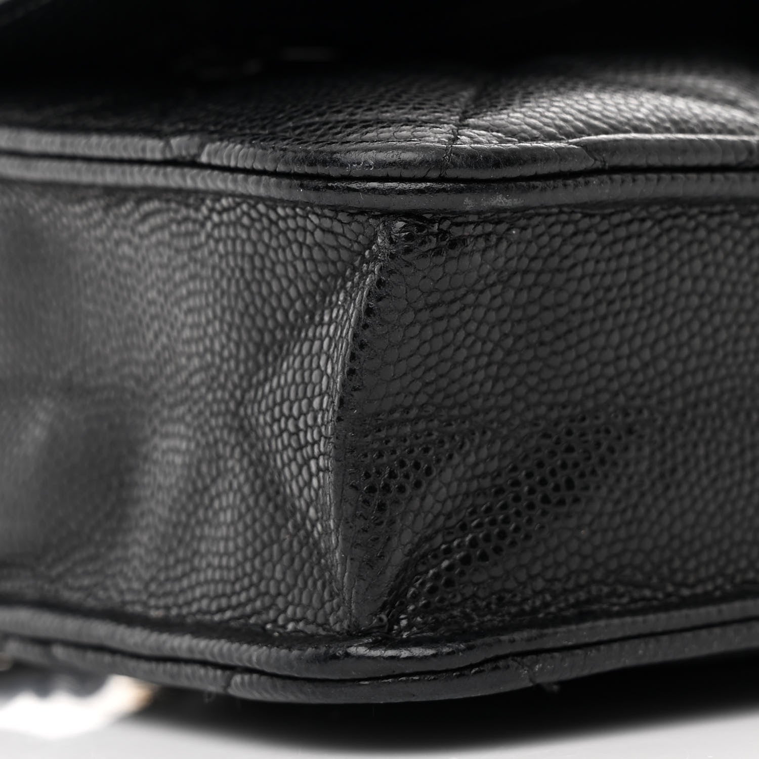 Caviar Quilted Coco Candy Wallet On Chain WOC Black