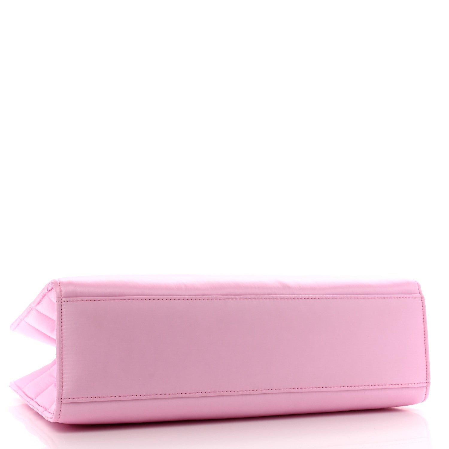 Nylon Medium Puff Shopping Bag Bubblegum