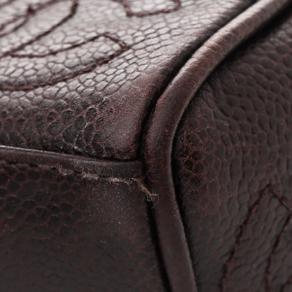 Caviar CC Shoulder Bag Dark Brown