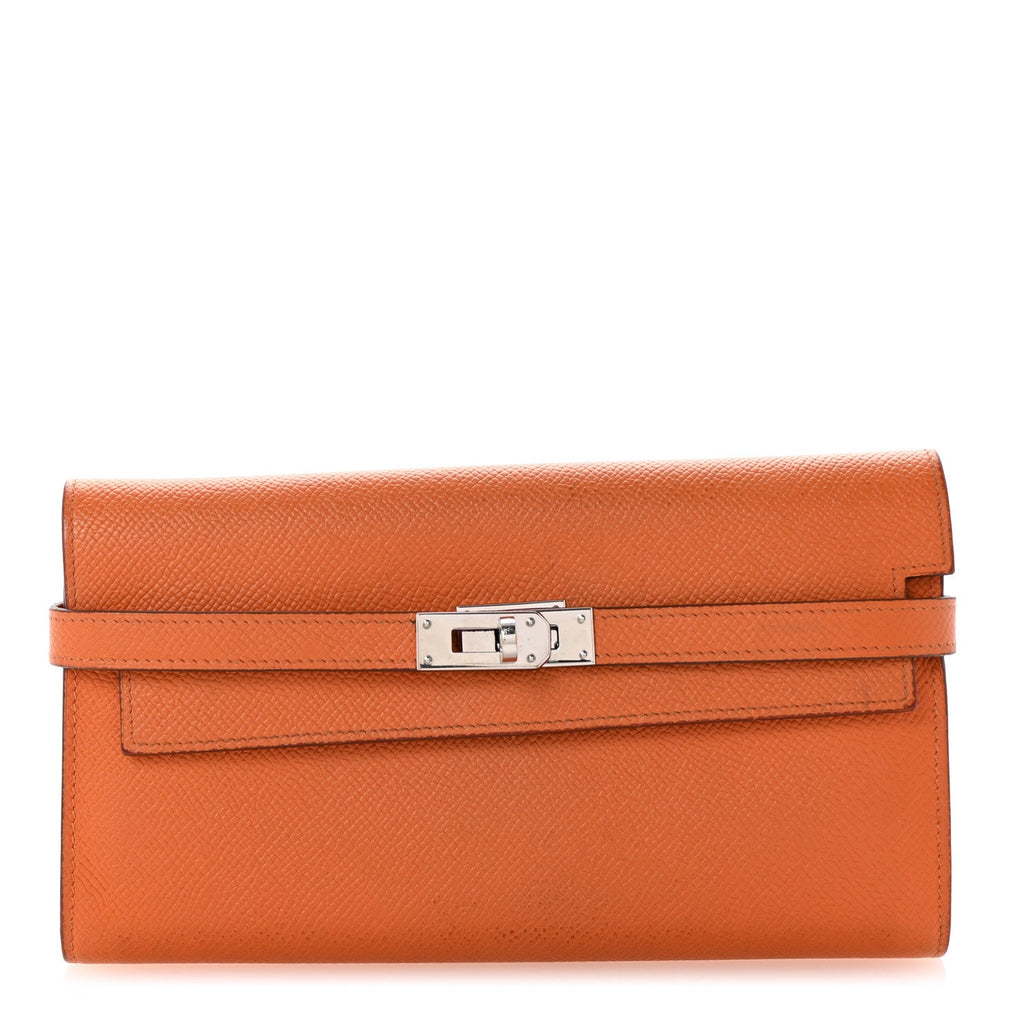 Epsom Kelly Longue Wallet Orange