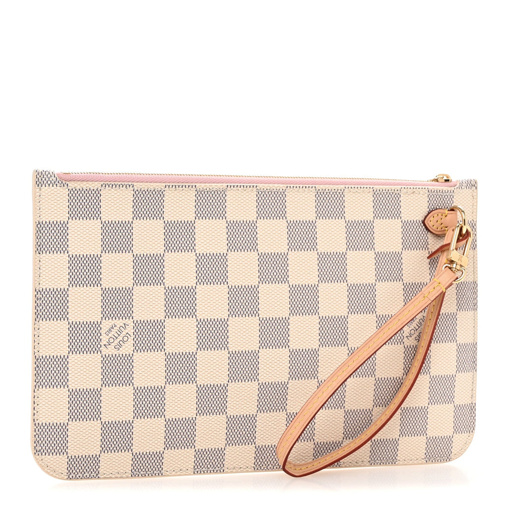 Damier Azur Neverfull MM GM Pochette Rose Ballerine