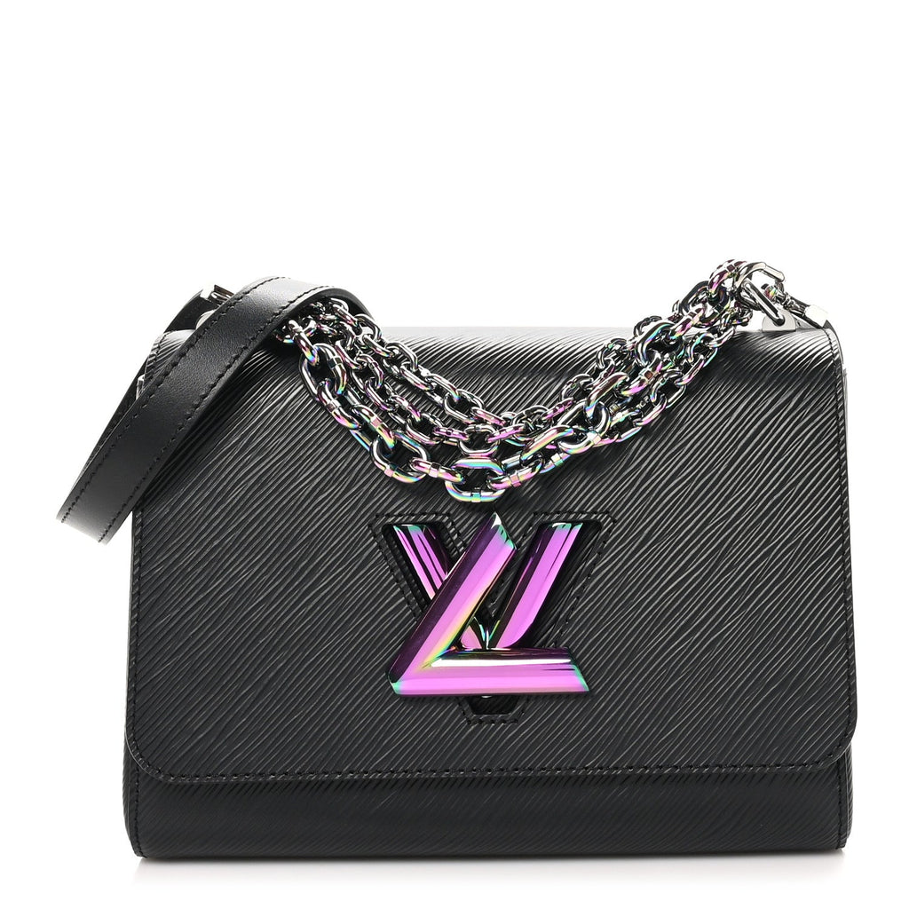 Epi Twist Triple Chain Shoulder Bag MM Black