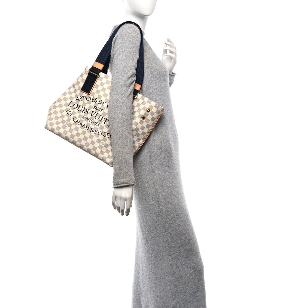 Damier Azur Beach Cabas PM