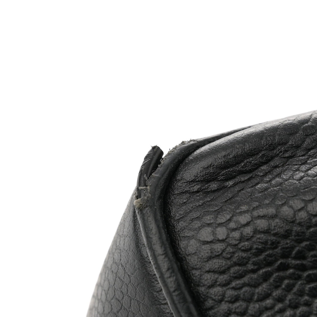 Caviar Flap Shoulder Bag Black